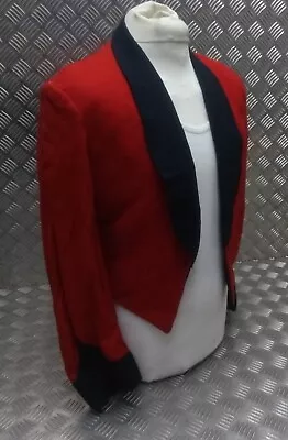 Mess Dress Jacket Ex - British Military Army Pattern Deep Red & Blue Trim Faulty • £55.24