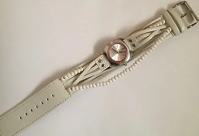 £26.99 • Buy Kahuna Ladies White Beaded Multi Strand Strap Watch