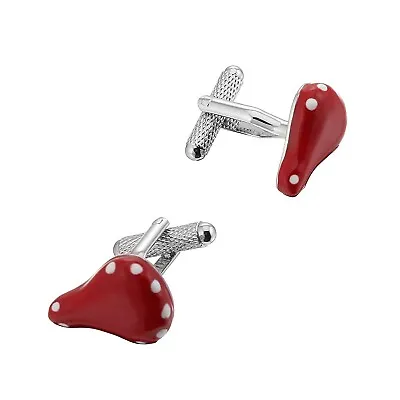 £4.99 • Buy Red Cycling Saddle Cufflinks By Onyx Art - Gift Boxed - Cyclist Bike Cuff Links