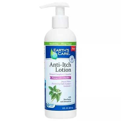 $9.99 • Buy Earth's Care® Anti-Itch Lotion, No Fragrances Or Steroids, USA, 8 OZ. Exp. 1/24