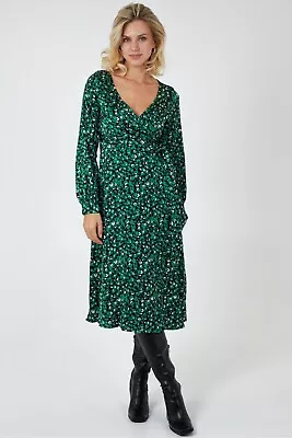 $25 • Buy Blue Vanilla Draped Waist Wrap Dress. New With Tags. Size 16. 