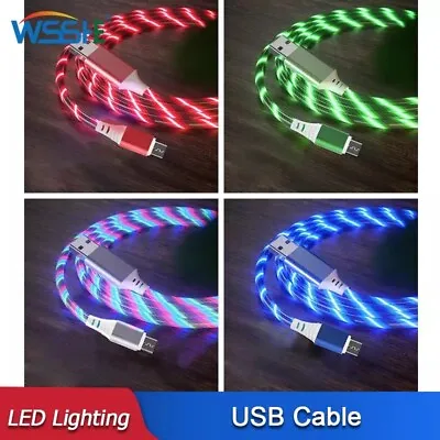 Light Up Micro USB Cable Fast Charging Charger Cord For Android Samsung Galaxy • $8.49