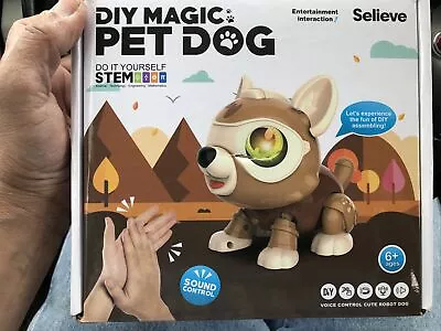  Stem DIY Magic Pet Dog Toy Robot Voice Controlled (Brown) • $15