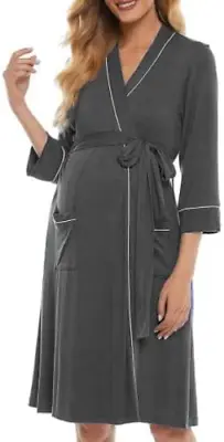 £55.81 • Buy OCCIENTEC Women's Maternity Nursing Robe Maternity Hospital Gown Delivery Gown