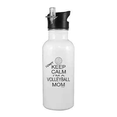 Stainless Steel Water Bottle 20oz Straw Sports Volleyball  I Can't Keep Calm • $19.99