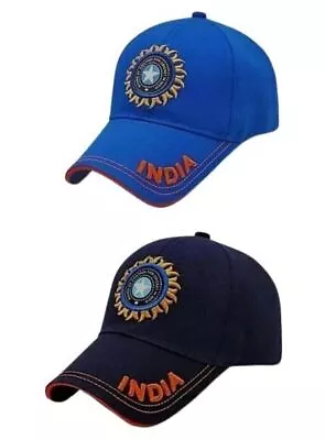 INDIAN TEAM Cricket Cotton Caps For Men & Women Pack Of 2 AU • $56.78