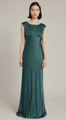 Ghost *salma Olivia* Hollywood Long Emerald Dress Size Xl Original Price £225 • £65
