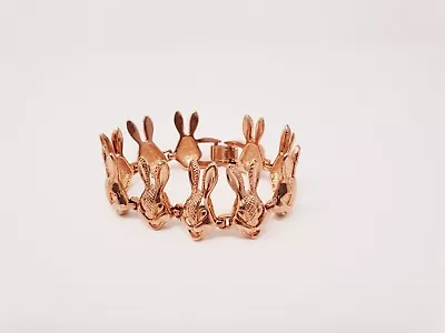 MAWI LONDON Gold Tone Baby Bunny Love Bracelet • $149.39