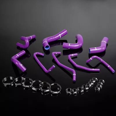 Set Of 9 Fit For 94-97 Mazda Miata MX5 1.8L Purple Silicone Hose  • $37.01