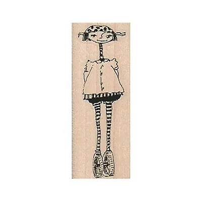 Mounted Rubber Stamp Wheel Lady Steampunk Curious Lady Fun Lady Girl Woman • $8.15