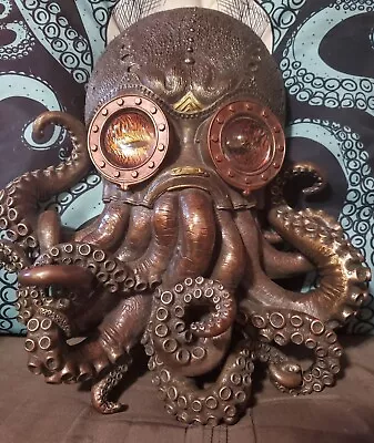 Steampunk Style Octopus Wall Plaque Decor • $100