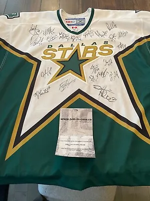 Dallas Stars 99 Team Signed Jersey W/JIC COA (21 Signatures!!!) CCM Pro Jersey • $600