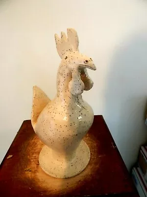 Wayne Hewell   Rooster Chicken  Pottery Folk Art  10'x 5'' • $100