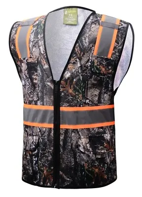 £11.90 • Buy Camouflage Tree  Two Tones Safety Vest ,With Multi-Pocket Tool