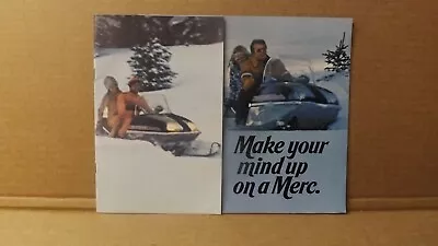 Vtg Mercury Hurricane Lightning Rocket 250 200 Snowmobile Sales Brochure • $27.99