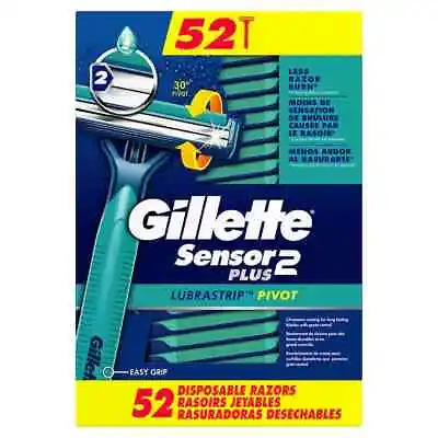 Gillette Sensor 2 Plus Disposable Razors 52-pack • $39.98