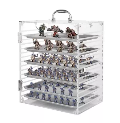 Famard Acrylic Carrying Case For Collectibles Miniatures Storage Assembled F S • $140.90