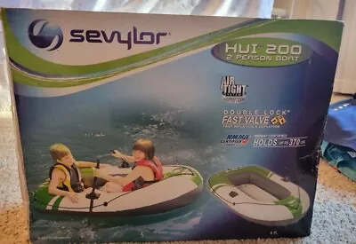 Sevylor HUI 200 (2) Person Inflatable Boat To 370 Lbs -NEW • $79.99