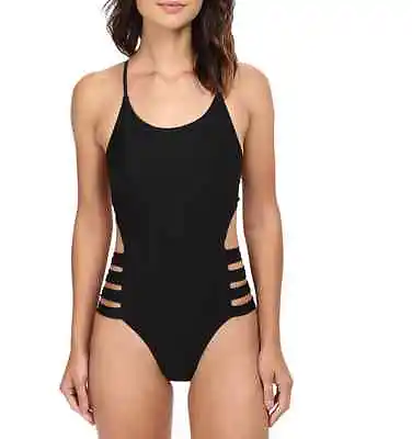 6 Shore Road By Pooja L61412 Black Beach Party One-Piece Sz XS • $113.75