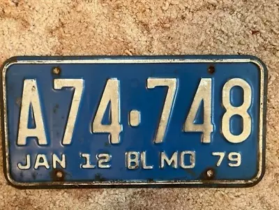 January 1979 Missouri Truck License Plate • $7.50