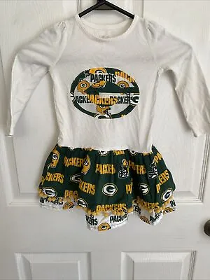 $12.88 • Buy GREEN BAY PACKERS Football NFL Cheerleader Dress  Outfit Toddler Girls 2T/2