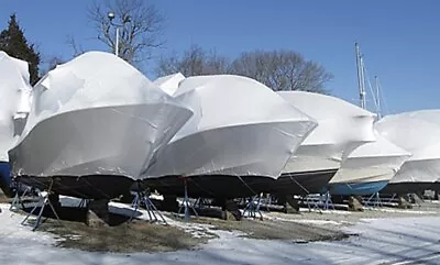 Boat Marine Construction Shrink Wrap 20’ W X Footage? White (min Purchase 15’) • $3.44