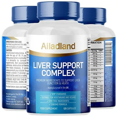 £19.90 • Buy Liver Support Cleanse Detox Health Formula Powerful 3106mg Vegan Capsules MadeUK