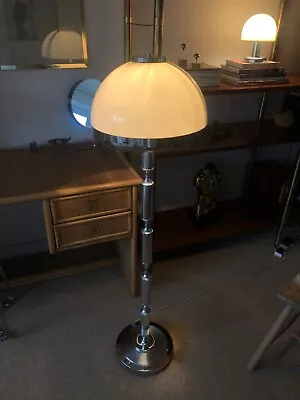 £170 • Buy Mid Century Mushroom Style Floor Standard Lamp Chrome? MCM Vintage 60s 70s Space