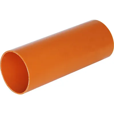 110mm Plain Ended Underground Drainage Pipe 250mm 500mm 1 Meter & 1.2M Lengths • £7.60