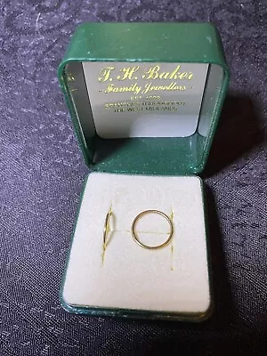 9ct Gold Sleeper Hoop Earrings  • £20