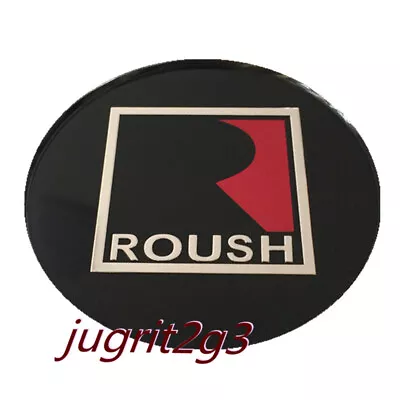 8.5CM Aluminum Sticker R Roush Car Steering Wheel Cover Trim For Mustang Shelby • $13.80