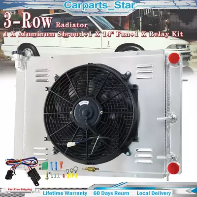 3Row Radiator Shroud Fan Kit For 1986-1988 Holden Commodore VL RB30 EFI 3.0L AU • $309