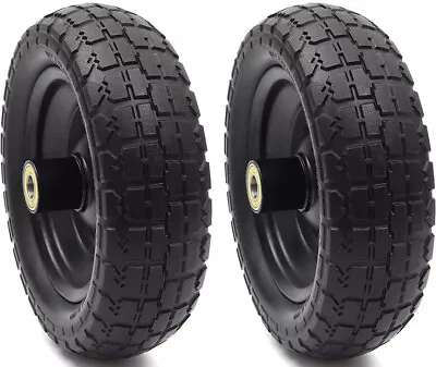 (2-Pack) 10  Replacement Tire For Gorilla Cart - Solid Polyurethane Flat-Free Ti • $28.30