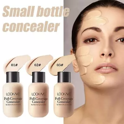 Full Cover Liquid Concealer Cream Makeup 12ML Face Foundation Waterproof' • $2.01