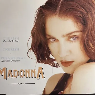 Madonna CHERISH CD RARE Yellow Germany MAXI CD Extended + HTF Supernatural 1989 • $38.95