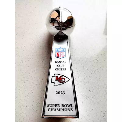 Kansas City Chiefs Super Bowl 2023 Champions Silver Prize Award 13 & 9 Inch • $71.90