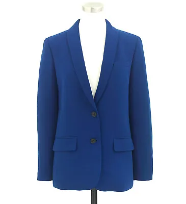 J Crew Factory Women's Blue Crepe Blazer Work Suit Jacket B9367 Size 4 $148 NEW! • $49.50