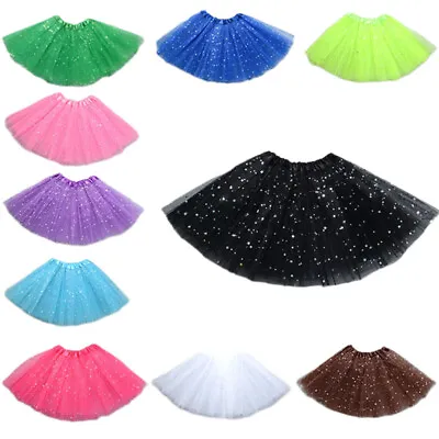 £5.49 • Buy  Sparkling Girls Ladies 3 Layers TUTU Skirt For Fancy Dress Birthday Party