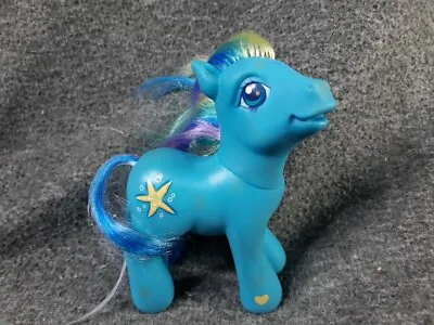 Hasbro My Little Pony G3 Sea Spray Butterfly Island Pony Blue With Starfish MLP • $4.94