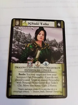L5R CCG TCG. Legends Of The Five Rings: Kitsuki Taiko (Experienced) • £1.80
