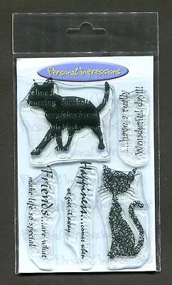 PERSONAL IMPRESSIONS - Clear Stamps   Cat's Friends    By  Lindsay  Mason • £2.35