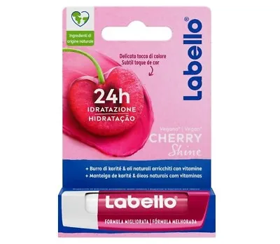Labello Cherry Shine Balsamo Lips Nourishing Cherry Balm 24h - 4024 • £9.47