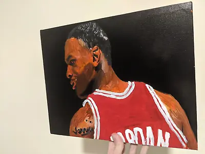 Michael Jordan Painting 11x14 Basketball Autographed By The Artist • $59.99