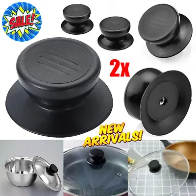 2Pcs Kitchen Pan Lid Handle Replacement Cookware Pot Saucepan Hand Grip Knobs • £2.87