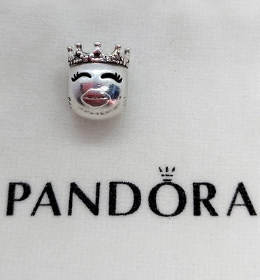 $49 • Buy PANDORA STERLING SILVER PRINCESS EMOJI 2018 CHARM - Stamp S925 ALE - #797143 CZ