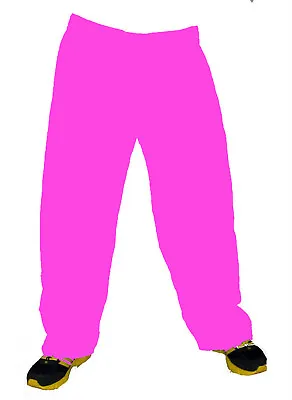 Indian Men's Trouser Pajama Cotton Casual Pant Big Tall Solid Baggy Pink • $15.29