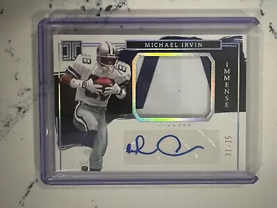 2023 Panini Impeccable Michael Irvin Immense Patch Auto /25 • $150