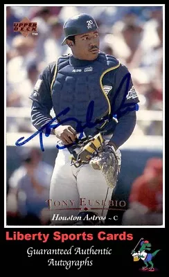 $2.99 • Buy 1995 Upper Deck Tony Eusebio #24 Authentic Autographed Card Houston Astros