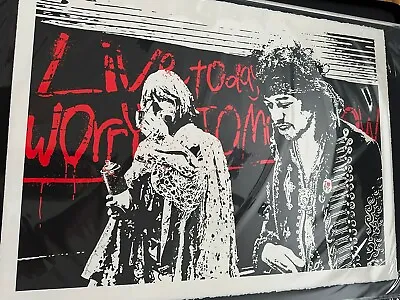 Mr Brainwash Rare Print  Live Today Worry Tomorrow   Ed Of Only 100 Signed And # • $4999.99