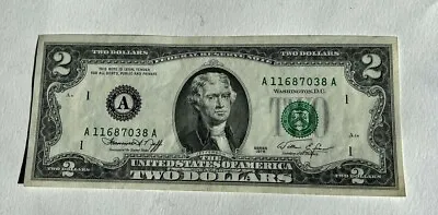 $8.99 • Buy Uncirculated Mint 1976 $2 Dollar Bill Money  A  Boston MA